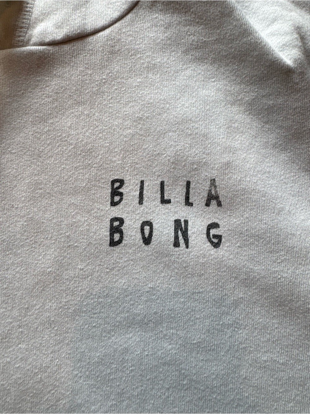 Billabong Light Blue Hoodie with Pink, Orange and Teal Wave Graphic - Picture 4 of 5